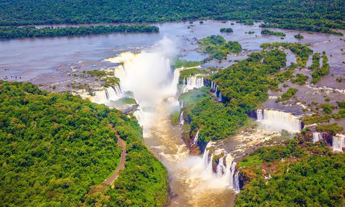 Iguazú Falls from Helicopter